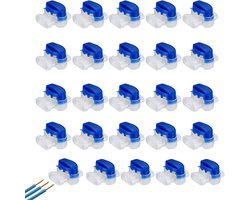 Gel Connector - 25 Stuks - Kabelverbinder - Model 314 - Begrenzingsdraad - Draadverbinders voor Perimeterdraad - Draadverbinder voor Robotmaaier - Waterdichte Kabelklem - voor Robotmaaiers / Tuin / Outdoor / Auto - Lasklem met Gelvulling