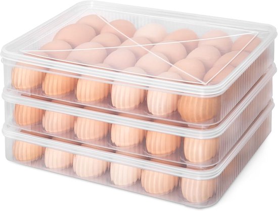 Transparante Eierdoos voor 72 Eieren