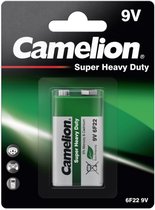 Camelion 6F22 9V Blokbatterij – Alkaline – 400 mAh – Per Stuk