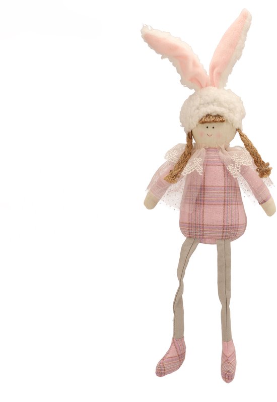 Met De Hand Getekende Schattige Bunny- Of Konijnenoren Vectoromtrek Voor Het Kleuren Van Lijnvector Handgetekende 310033986