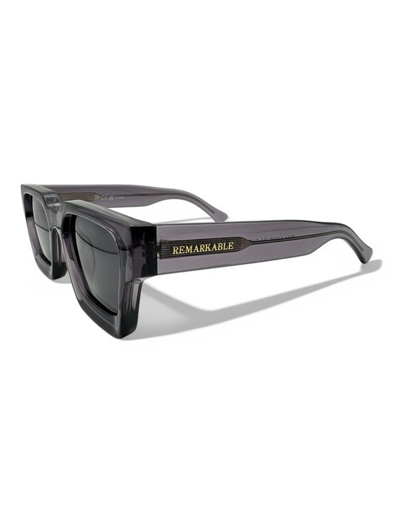 The Brand Remarkable - Raze - Black / Grey Zonnebril Unisex - Zwart/Grijs - Rechte Hoeken (Vierkant) - UV400 - Acetaat - Cat. 3 van The Brand Remarkable — afbeelding 2