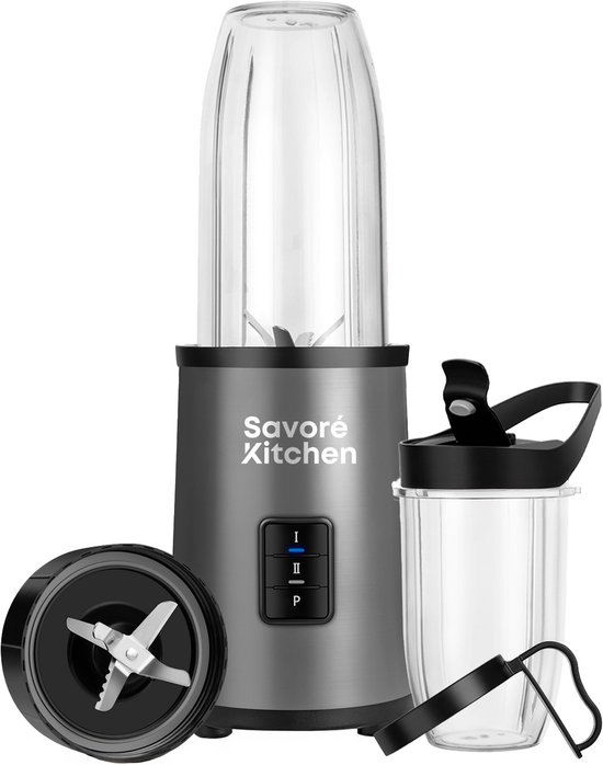 Savoré Kitchen Blender Pro+ NutriPower - Blender to Go - Smoothie Maker - 2 Bekers