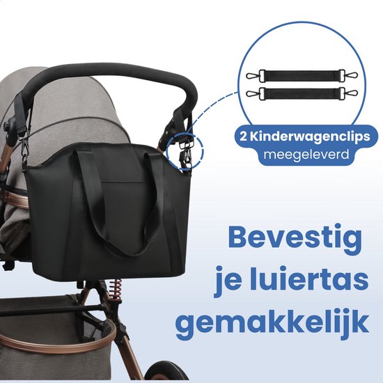 Evite Kolftas - Waterdicht & Geïsoleerd - Voor Babyspullen, Flessen & Accessoires - Inclusief Kinderwagenclips van Evite — afbeelding 4