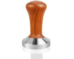 Adore Maison Barista Tamper - 51 mm – Bruin – Houten Koffieverdeler voor Espresso – Hoogwaardige Koffiestamper voor Perfecte Extractie en Smaak
