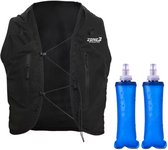 Zone3 Athletes - Hardloopvest (maat XS-S) - 2x waterfles 500ML - Met drinkhouders en telefoon/sleutelvak