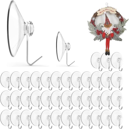 Suction Cup Haken 2 Stuks Sterke Vacuüm Zuignap Haken Super Sterke Zuignap Opknoping Sleutels, Jassen Kleding Handtassen Douche Geborstelde Afwerking Voor Badkamer, Keuken Kantoor