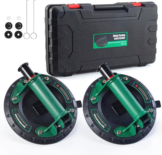 DURDUR 2 Pack accu-vacuümzuiglift, 8 accuzuiglifter voor tegels, glas