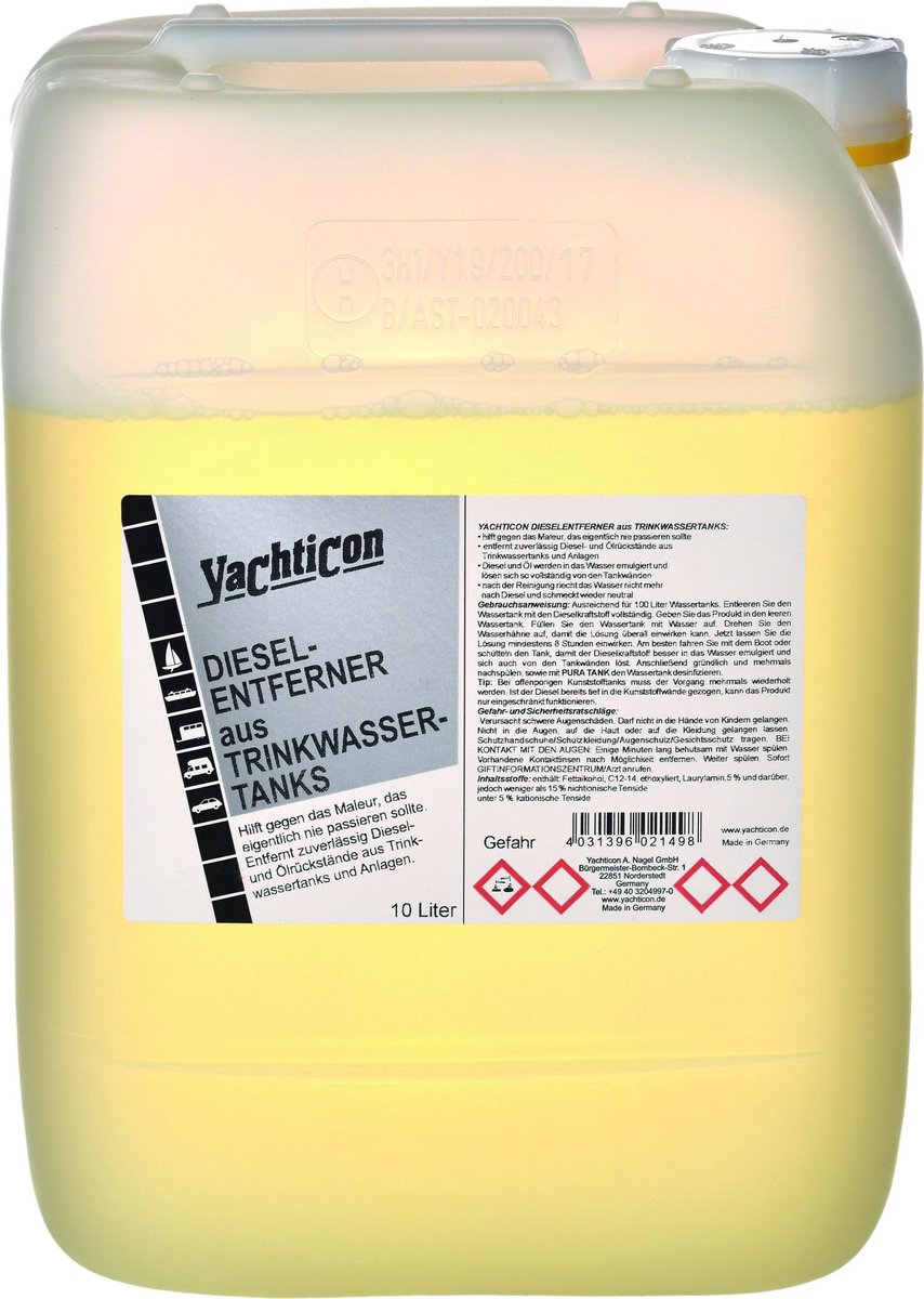 Yachticon - Diesel verwijderaar uit drinkwatertanks - 10l