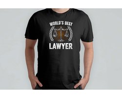 Lawyer World's Best - T Shirt - LawyerLife - LegalAdvice - AttorneyAtLaw - LawFirm - Funny - Advocatenleven - JuridischAdvies - Advocaat - Strafrecht