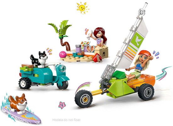 LEGO Friends Surf et scooter s'amusent avec les chiens - 42641
