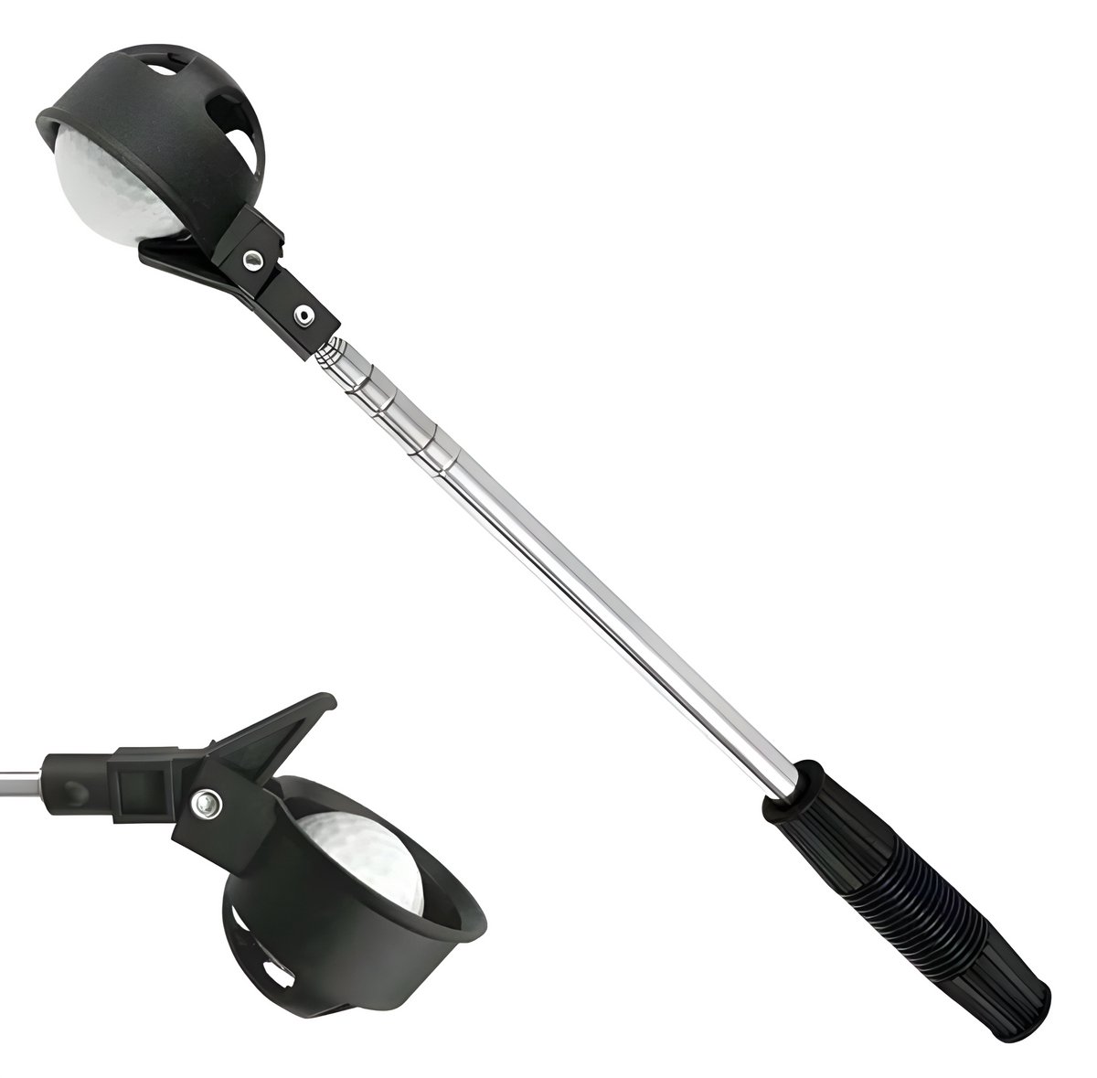 Stripe golfbalhengel 2 m, telescopische golfhengel, golfballenraper