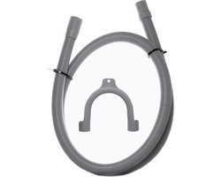 Dparts afvoerslang 1,5m - 19x22mm - voor wasmachine en vaatwasser - inclusief bocht - universeel afvoer waterslang - 150cm - 1,5 meter