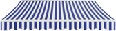 Bol.com Terras zonnescherm handmatig - Met opbouw frame - Zonneluifel - Balkon of tuin - 300x250cm - UV50+ - Blauw - Met arm - P... aanbieding