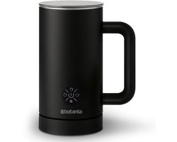 Brabantia Elektrische Melkopschuimer - 4-in-1 - 300 ml - Warm en Koud Opschuimen - Zwart - BBEK1048
