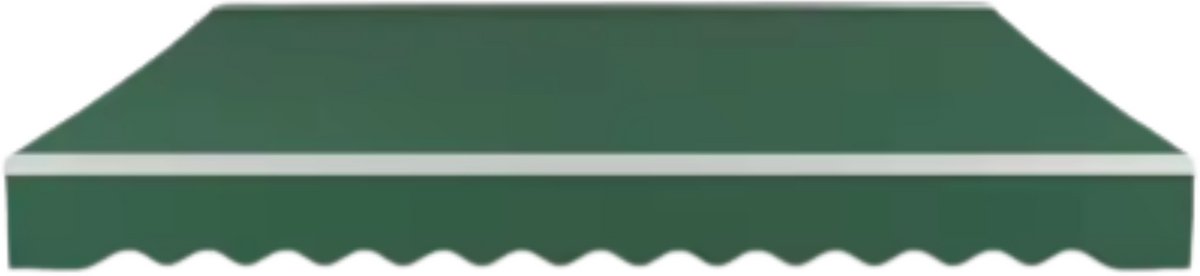 Terras zonnescherm handmatig - Met opbouw frame - Zonneluifel - Balkon of tuin - 250x200cm - UV50+ - Groen - Met arm - Polyester doek
