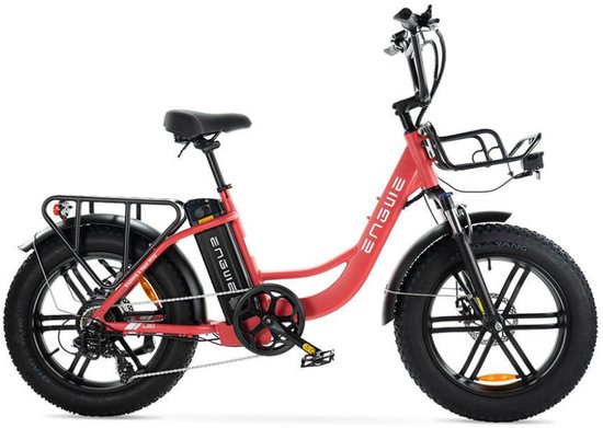 ENGWE L20 Elektrische Fatbike - E-bike - 20 Inch - 250W Motor - 7 Versnellingen - 140 km Actieradius - Mechanische Schijfremmen - Roze