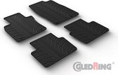Gledring Rubbermatten passend voor Mazda 3 2/2019- (T profiel 4-delig + montageclips)
