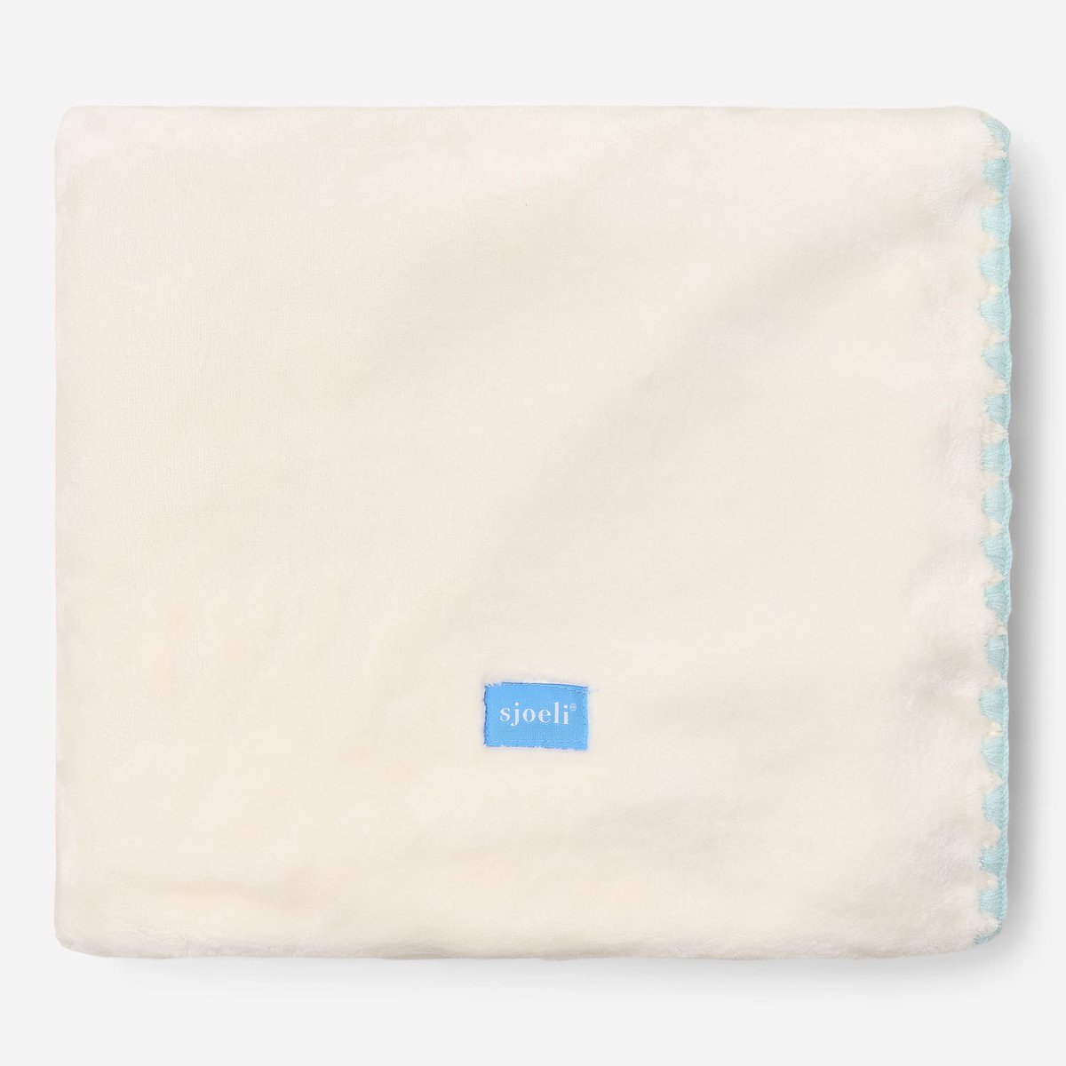 Sjoeli - Baby Deken Ledikant - Knit Fleece - 110x140 - Baby Blue