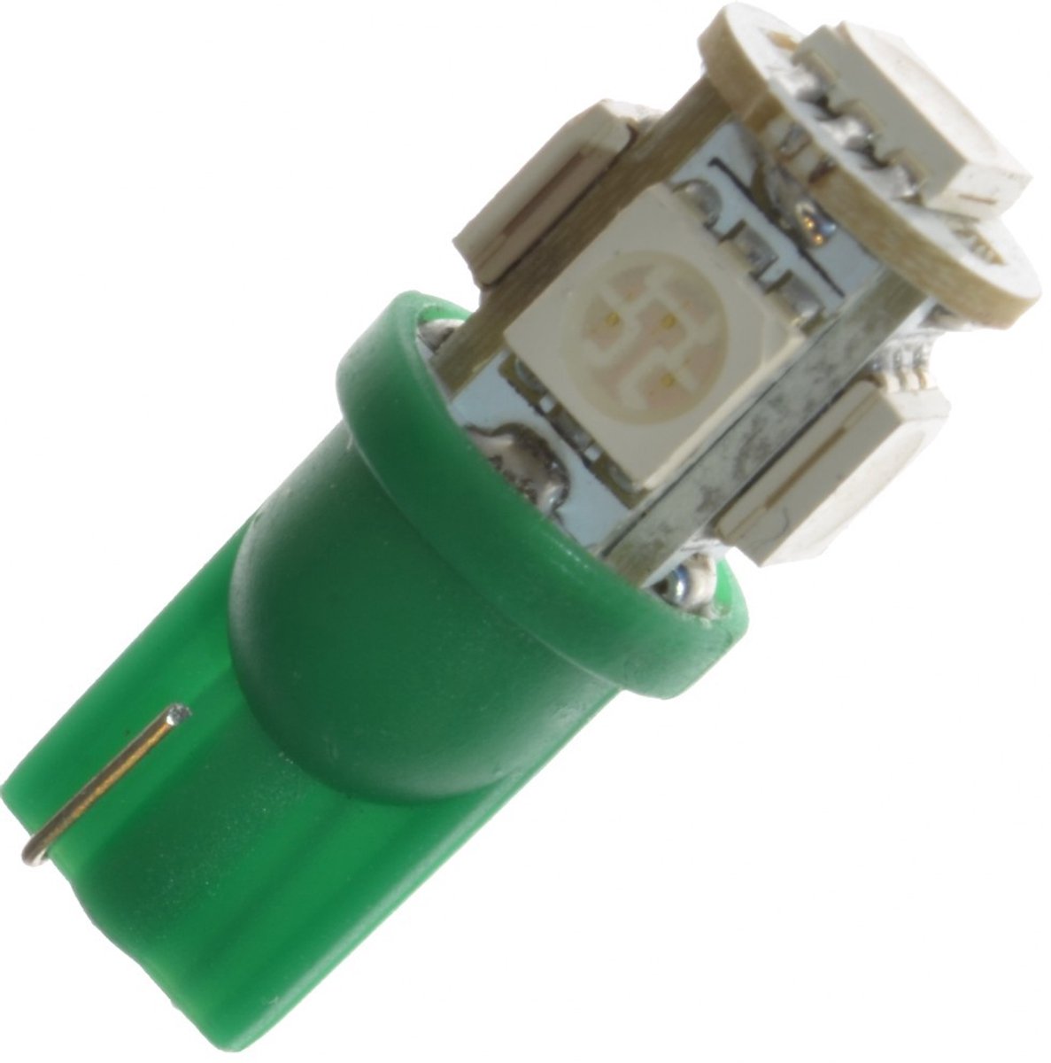 LED lamp - Ledson - 5-Led - T10 / W5W - Groen - 12V