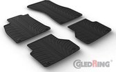 Gledring Rubbermatten passend voor Audi A6 & A7 5/2018- (T profiel 4-delig + montageclips)