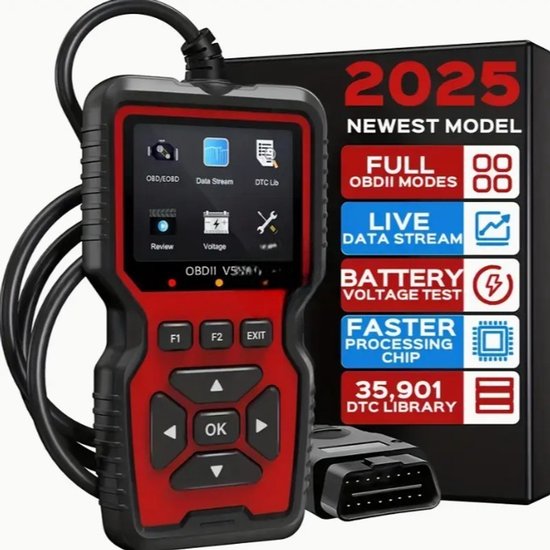 HyAdierTech OBD2 Autodiagnose, V519 OBD-scanner voor