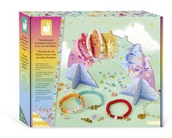 Janod Les Ateliers Bijoux - Knutselpakket Maak 7 Sieraden En Een Sieradenhouder - 7 Armbanden Om Te Maken En Te Dragen - Workshop Sieraden Maken Om Je Creativiteit Te Uiten - Geschikt Vanaf 7 Jaar