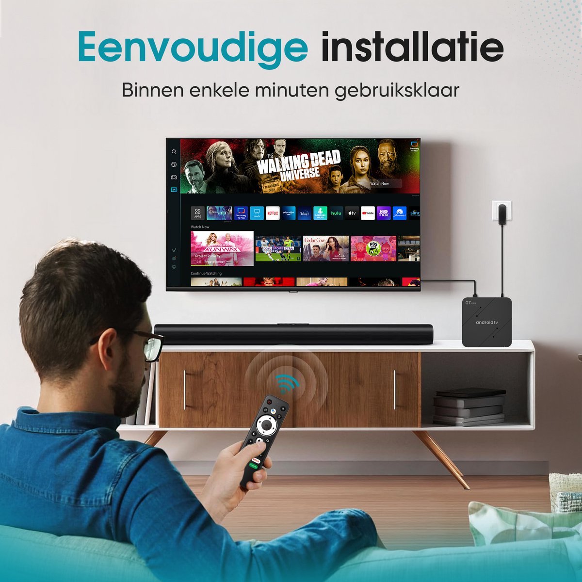 Tibagoods Mediaplayer - Android TV Box 4K HDR - Geschikt voor chromecast streaming - Mediabox - Tv Dongel - Streaming box met wifi - Creëer je SMART TV - Geschikt voor alle soorten streaming apps — cadeau in Elektronica - foto 3