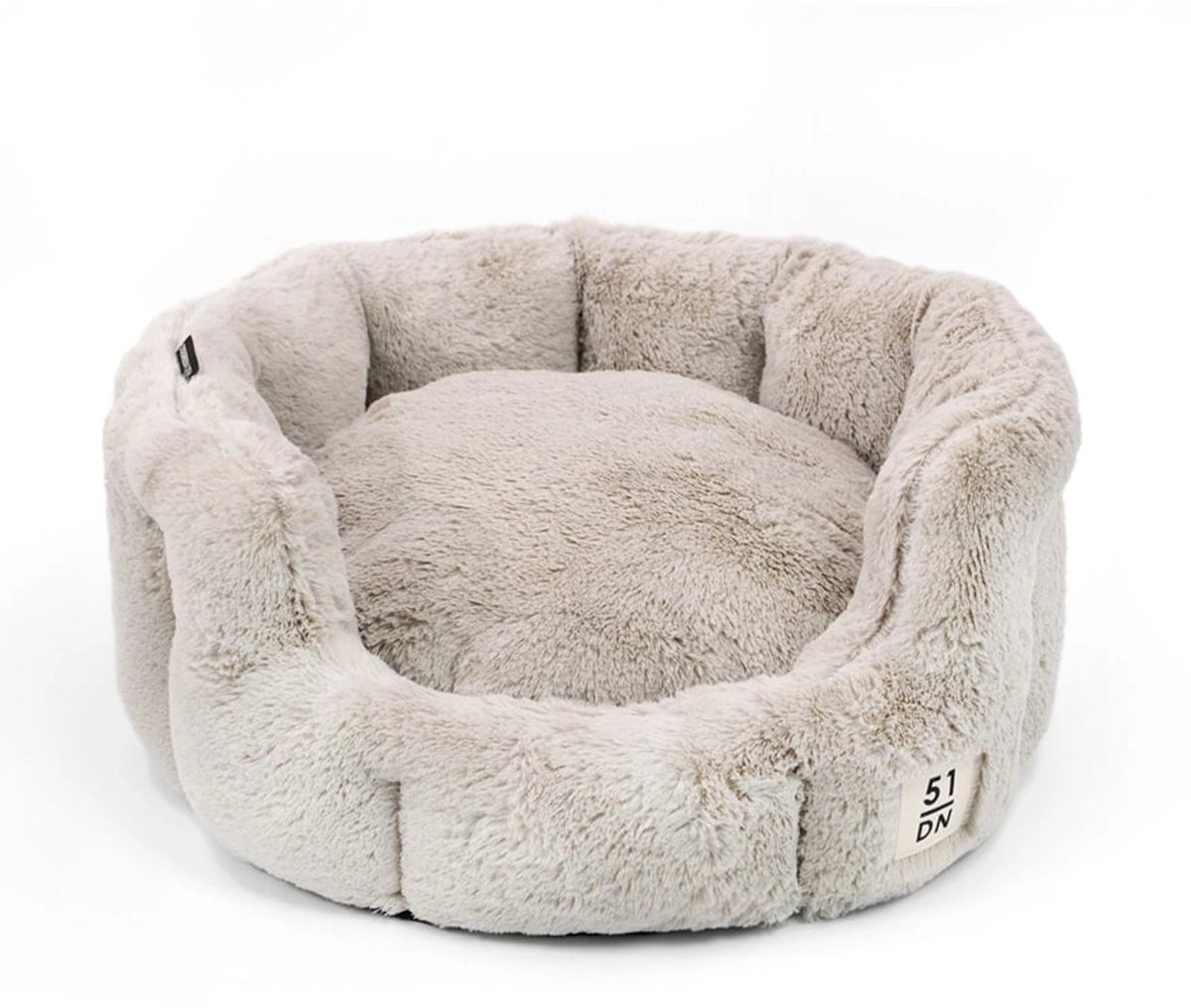 51 Degrees North - Supersoft Ronde Hondenmand - Dark Brown