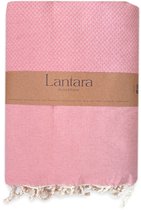Lantara Wafel Plaid Grand foulard - Oudroze - Katoen - 190x300cm