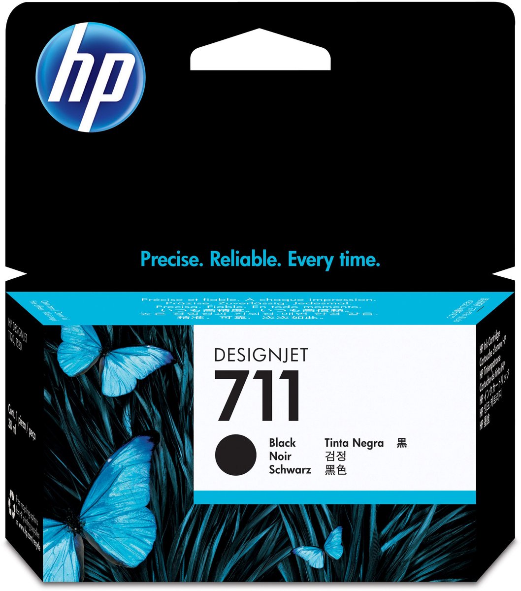 HP 711 - Inktcartridge / Zwart