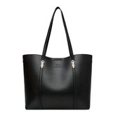 Nivard Handtas Dames - Schoudertas - School - Shopper - Schooltas - Werktas - Zwart