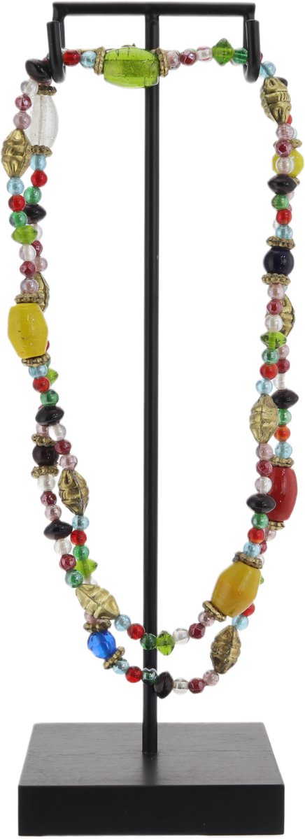 Behave Atelier Noir - Decoratieve Ketting Standaard - Incl. Handgemaakte Ketting - Luxe Woondecoratie - Boho Ibiza/Balinese stijl - 30 cm