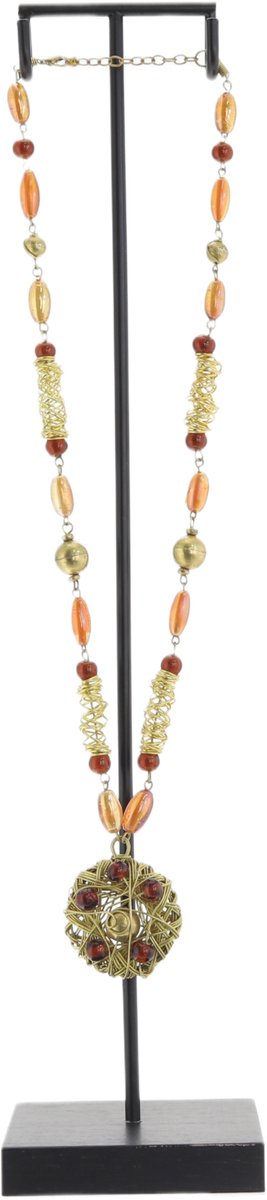 Behave Atelier Noir - Decoratieve Ketting Standaard - Incl. Handgemaakte Ketting - Luxe Woondecoratie - Boho Ibiza/Balinese stijl - 45 cm