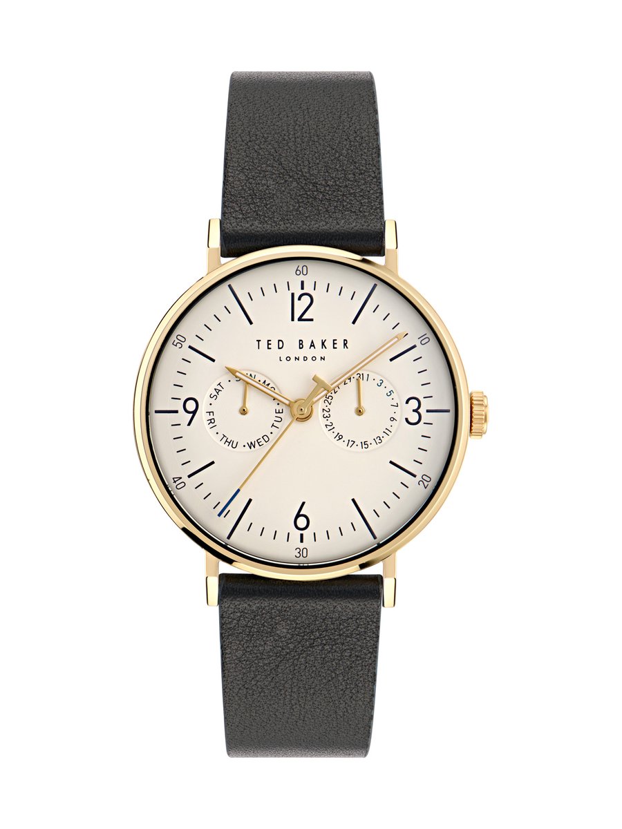 Ted Baker Phylipa Gents Timeless Kwarts Analoog Horloge Zwart Case: 100% Stainless Steel | Armband: 100% Leather 41 BKPPGF401W0, BKPPGF402W0, BKPPGF403W0