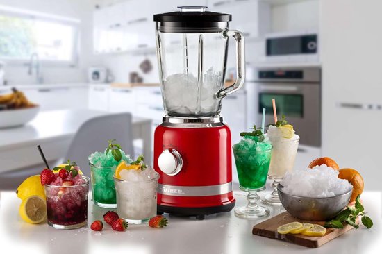 Ariete 0585/00 - Blender - 1.5 liter - 1000 W - glazen kan - RVS - pulse functie - ice crusher - rood van Ariete — afbeelding 4