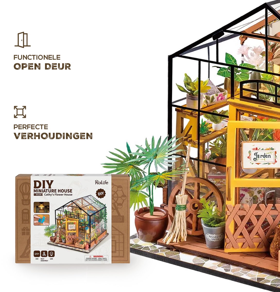 DIY Miniature House Cathy's Flower House - Robotime – IT'S A PRESENT