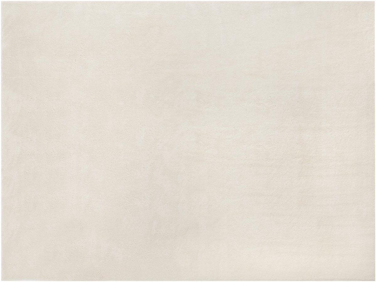 tectake® Kortpolig Vloerkleed - 120 x 170 cm - Creme - 1630 g/m² Poolgewicht - Tapijt voor Woonkamer, Slaapkamer, Eetkamer - Onderhoudsvriendelijk en Wasbaar - Antislip Ondertapijt - Allergievriendelijk - Diverse maten en kleuren