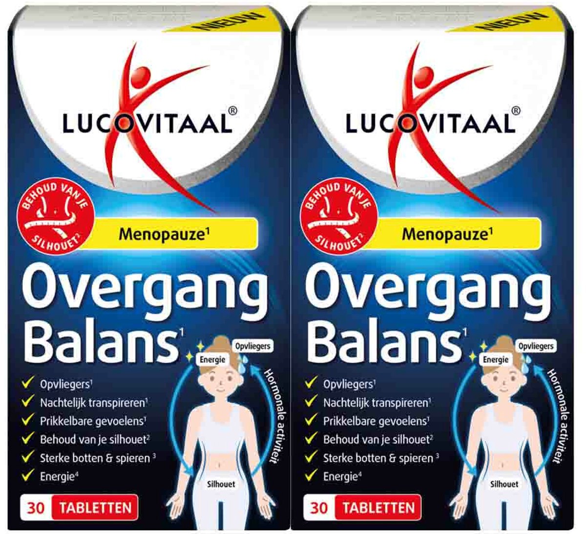 Goedkoopste 2x Lucovitaal Overgang Balans 30 tabletten