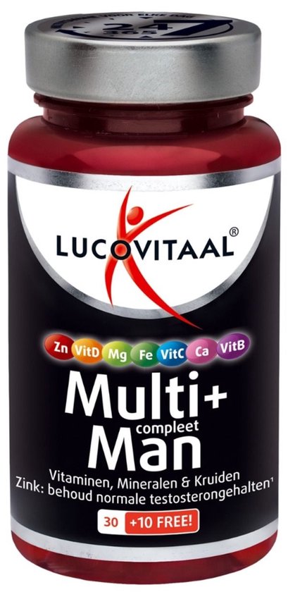 Lucovitaal Multivitamine Supplementen - Compleet Man - 40 Tabletten