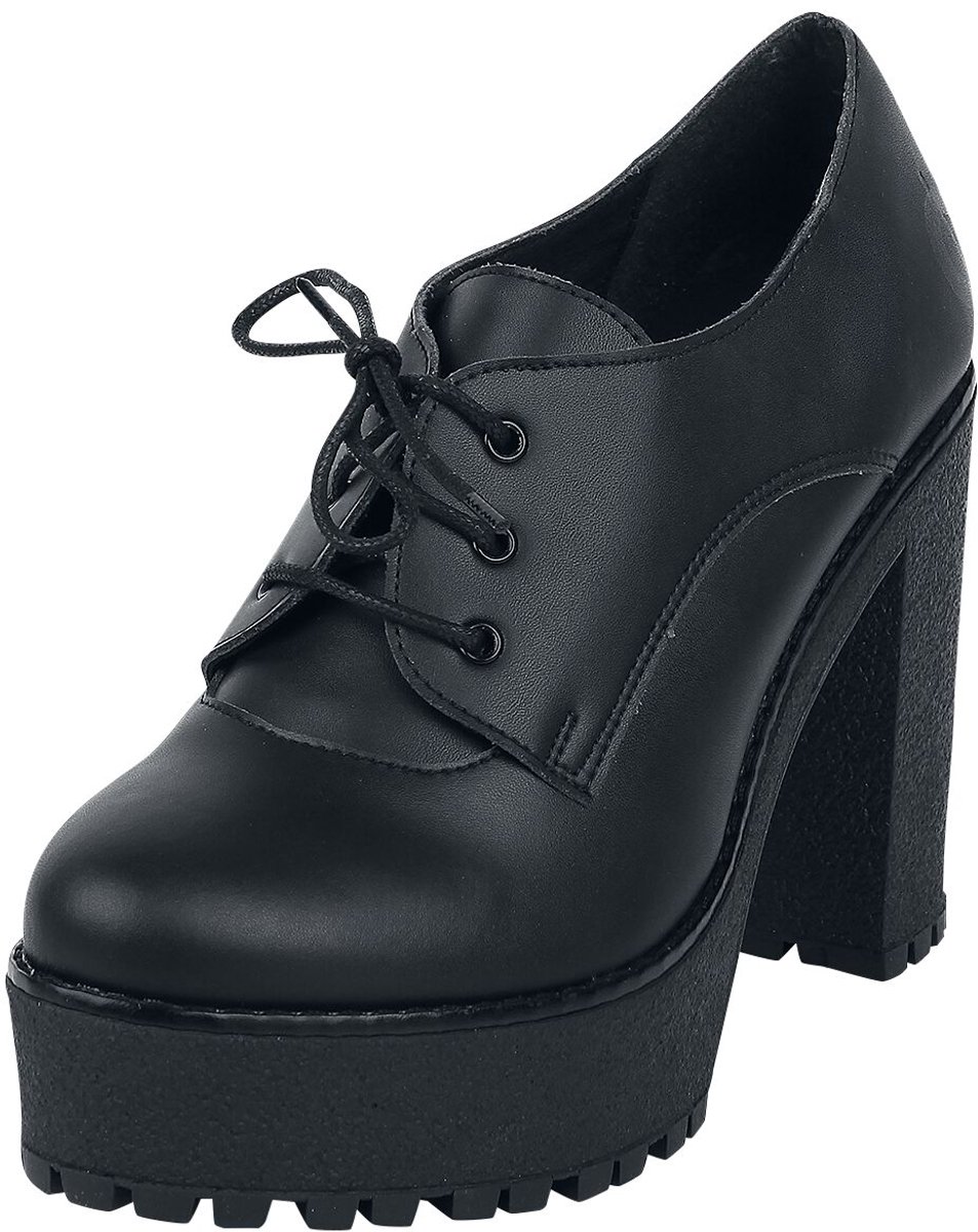 Altercore Trixie Vegan Hoge hak zwart PVC -