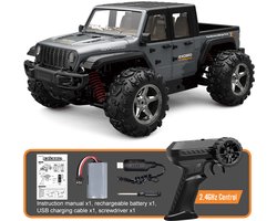 Fuegobird RC Auto - RC Voertuig - hoge snelheid speelgoedauto - Hogesnelheids terreinwagen - grijs