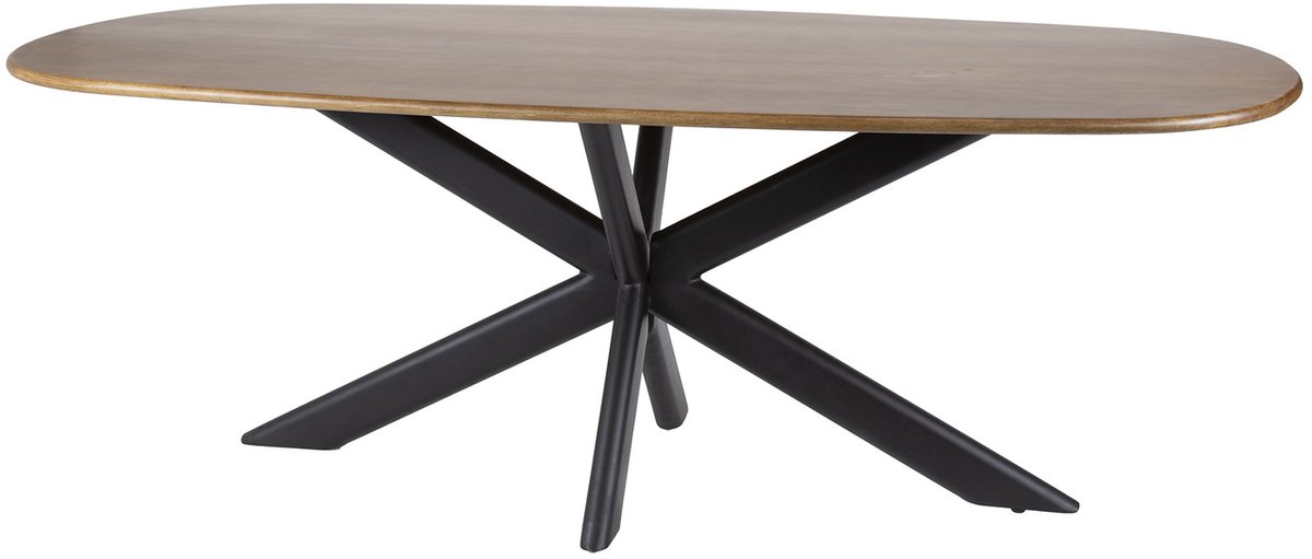 Giga Meubel Eetkamertafel Cliff - Mangohout - 215x105x76cm