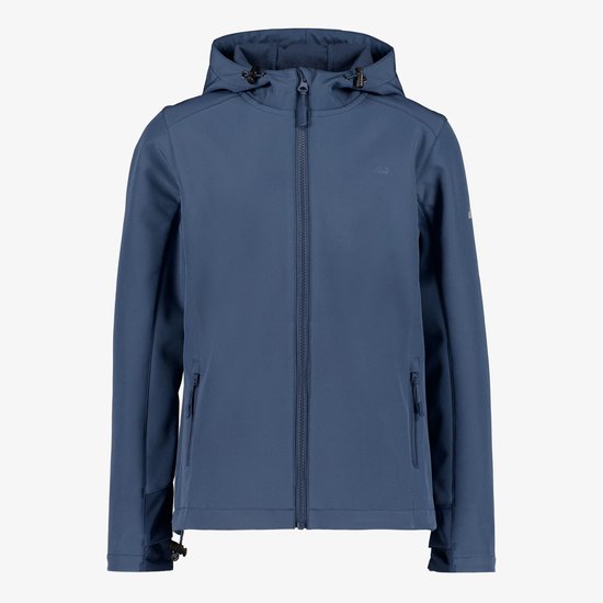 Mountain Peak kinder softshell jas blauw - Maat 158/164