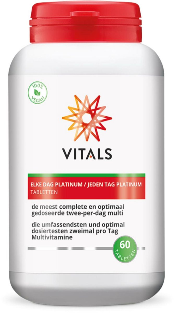 Goedkoopste 2x Vitals Elke Dag Platinum 60 tabletten