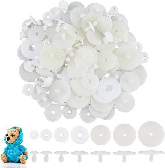 TOAOB 20 sets Amigurumi Veiligheidsgewrichten met Sluitringen 30