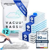 HomeX Vacuümzakken Met Pomp - 25 Stuks - Geschikt Voor Kleding En Dekbedden 4 Verschillende Maten Van Opbergtassen