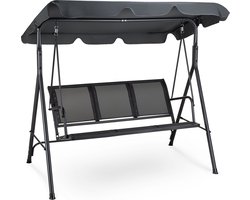 Outtec® Schommelbank - 3 Persoons - tot 220 kg - 172 x 112 x 151 cm - Verstelbaar Zonnedak - UV-bescherming - voor Tuin, Buiten - Tuinmeubelen
