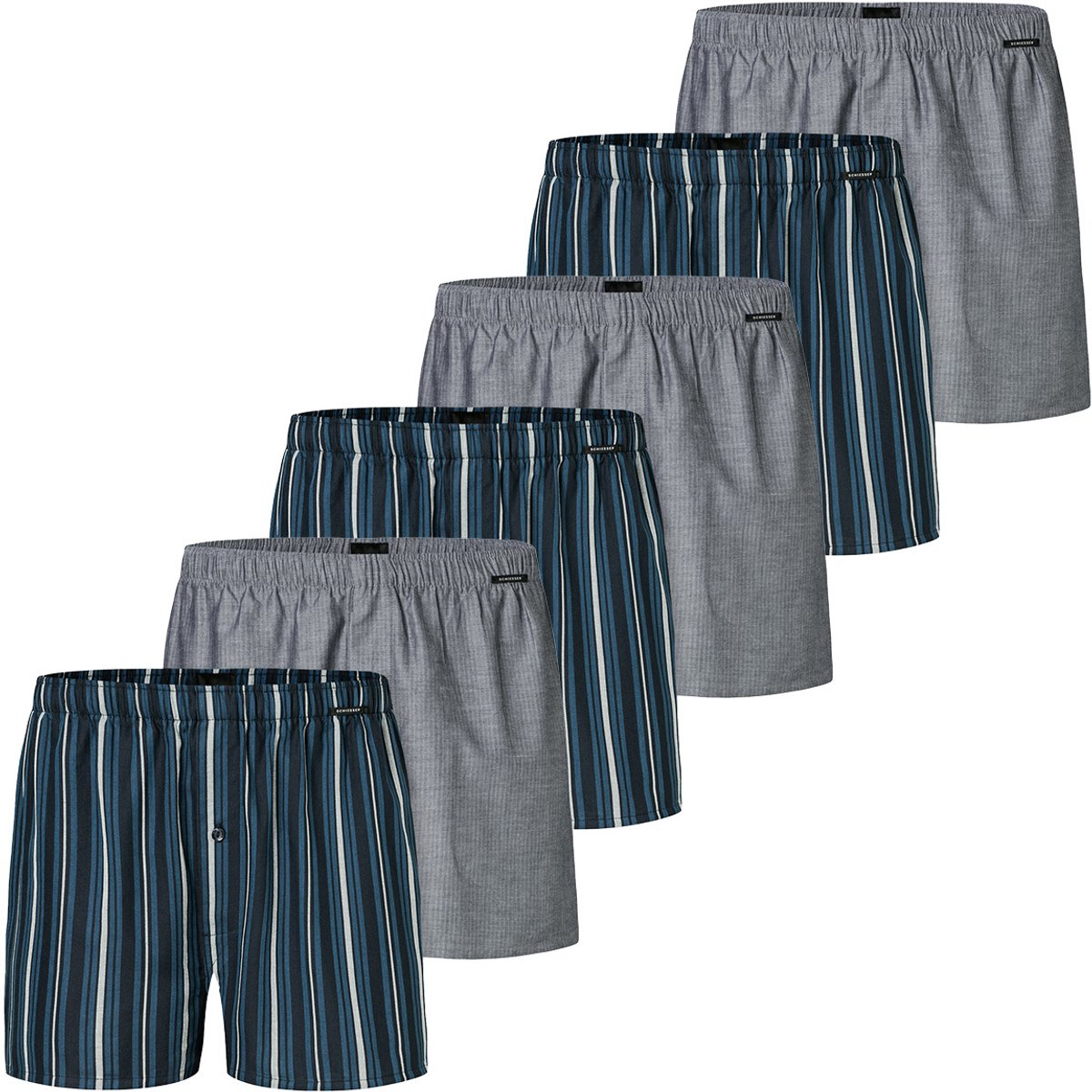 Schiesser Heren boxershort 6 pack Web