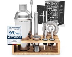 VINENCO cocktailshaker set met receptenboek