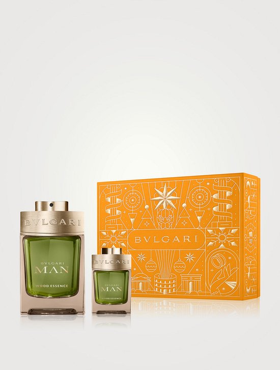 Bvlgari Man Wood Essence Giftset - 100 ml eau de parfum spray + 15 ml eau de parfum tasspray - cadeauset voor heren